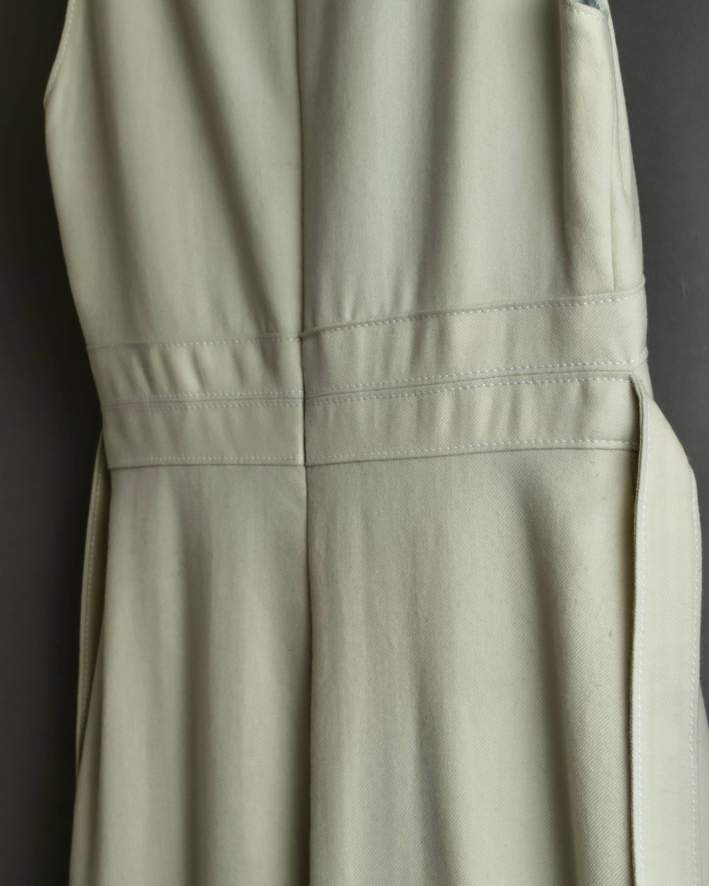 "VALENTINO" Belted design sleeveless long dress