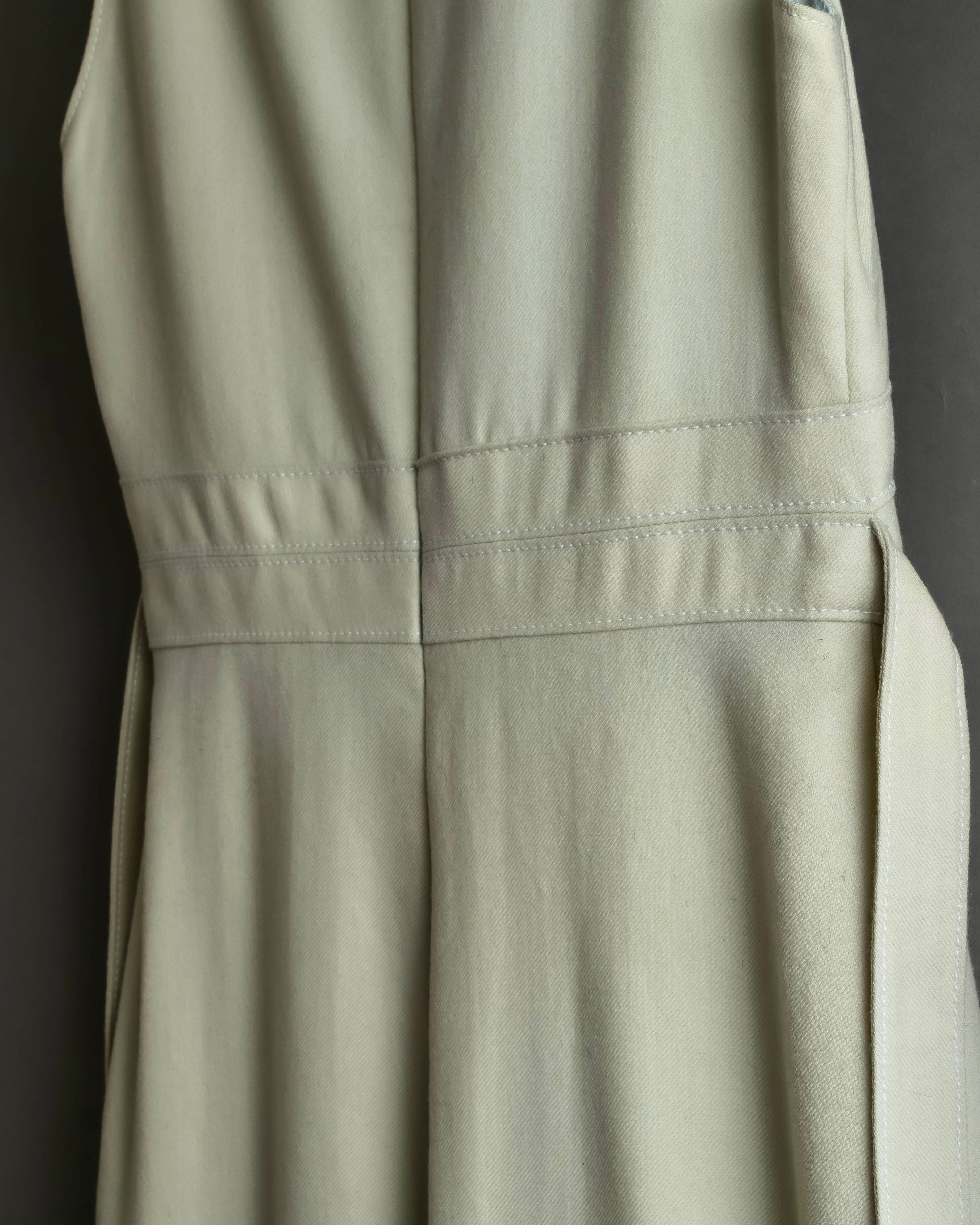 "VALENTINO" Belted design sleeveless long dress