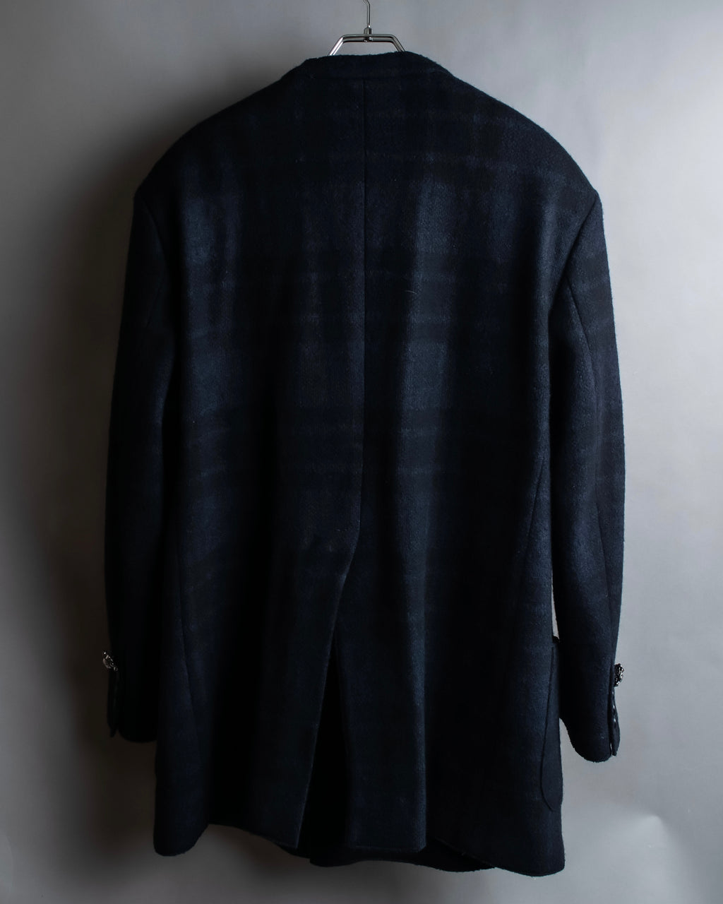 "DOLCE & GABBANA" Double-breasted bejeweled button check pattern jacket