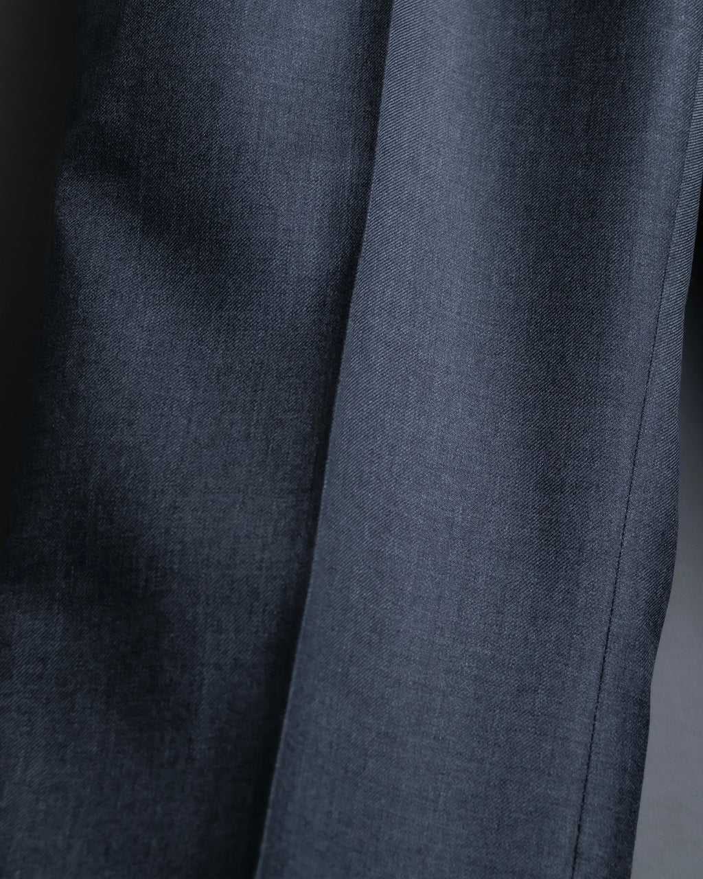 "CHANEL" 100% wool wide tapered slacks