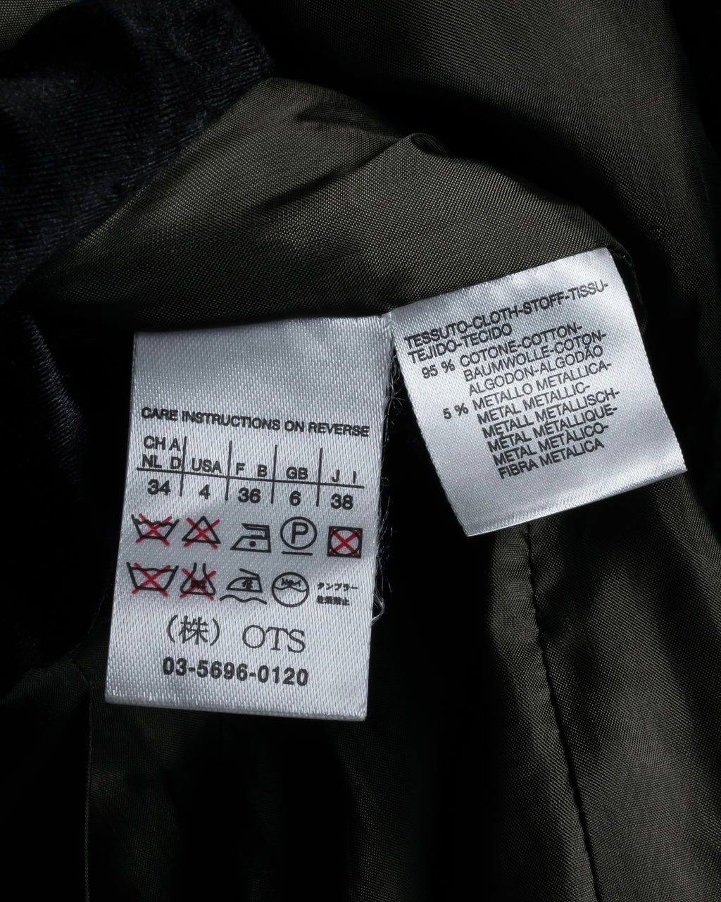 “Max Mara” 90’s-00’s metallic velour jacket