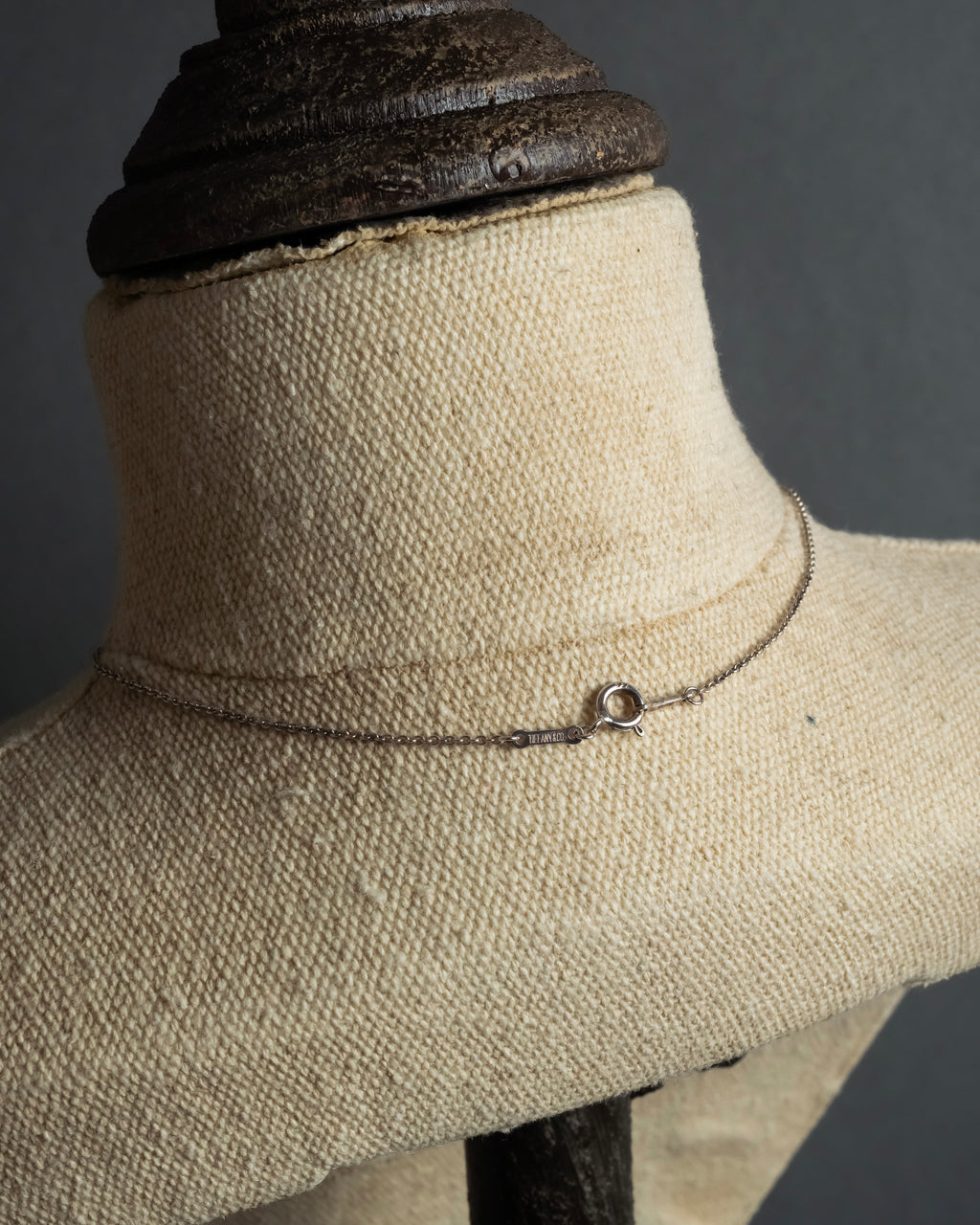 "Tiffany&Co" Elsa Peretti double teardrop motif pendant