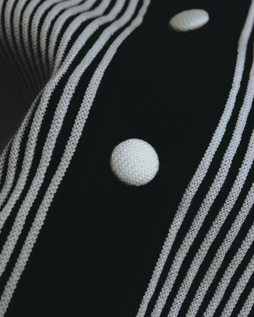 "Salvatore Ferragamo" 00's-10's Monochrome striped cotton knit polo