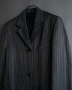 "Acne Studios" Antique design long striped coat