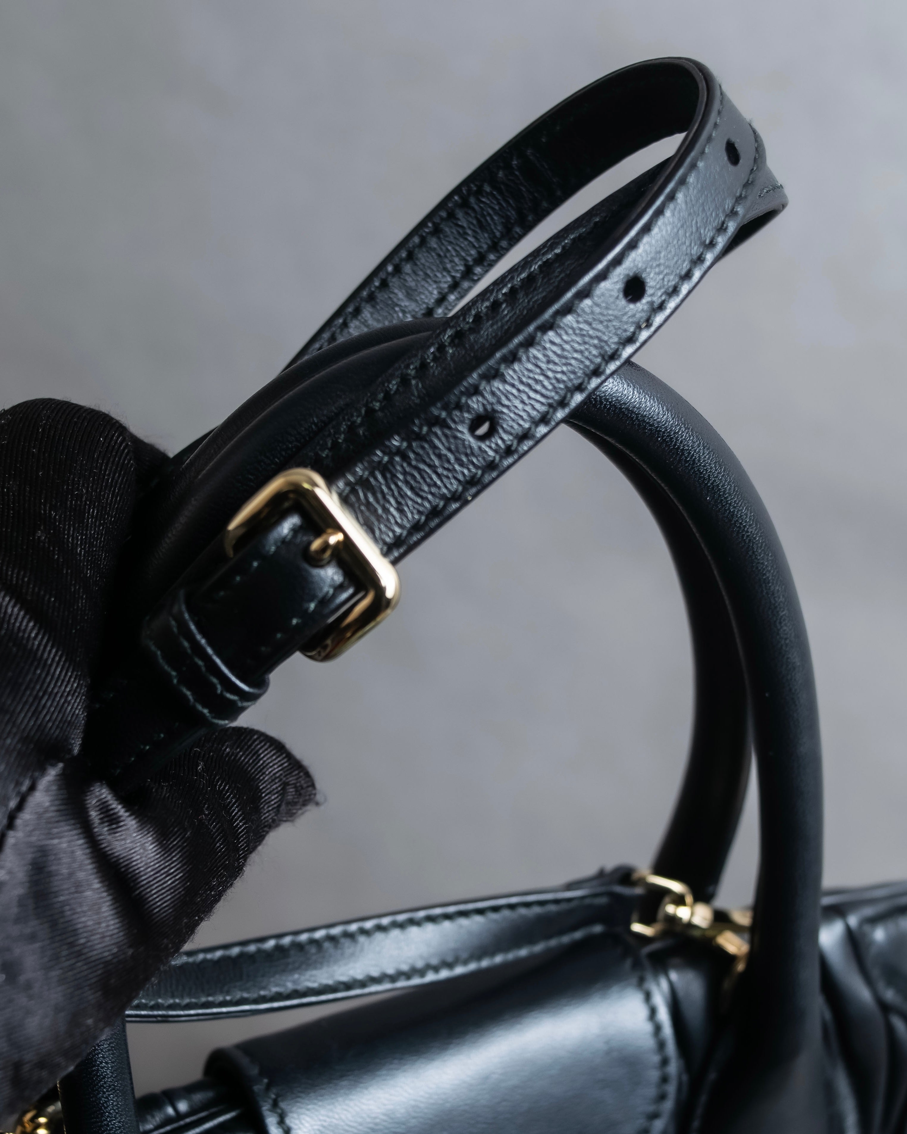 "MIU MIU" Matelasse design 2way leather bag