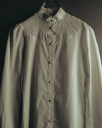 "Véronique Branquinho" 90's-00's Delicately smocked cotton blouse