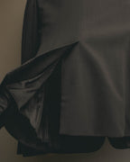 "GUCCI" 90's Sharp black tailored blazer