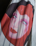 "STELLA McCARTNEY" 18SS Drag queen graphic design stripe shirt