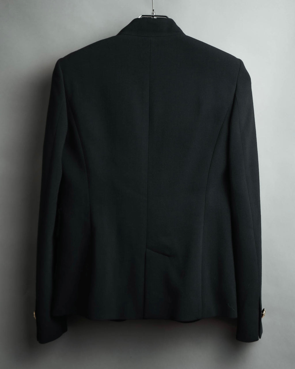 "EMILIO PUCCI" 00's-10's Gold buttoned tailored wool blazer