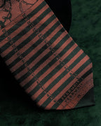 "JEAN PAUL GAULTIER HOMME" Drawing camouflage design silk neck tie