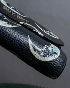 "MIU MIU" Crescent moon print compact wallet