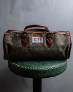 "Harris Tweed" Herringbone wave boston bag