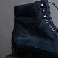 Vintage lace up design suede ankle boots