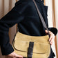 "LOEWE" Anagram logo engraved suede leather tote bag