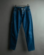 “Balenciaga” 2016-18’s tapered denim pants with neon back patch