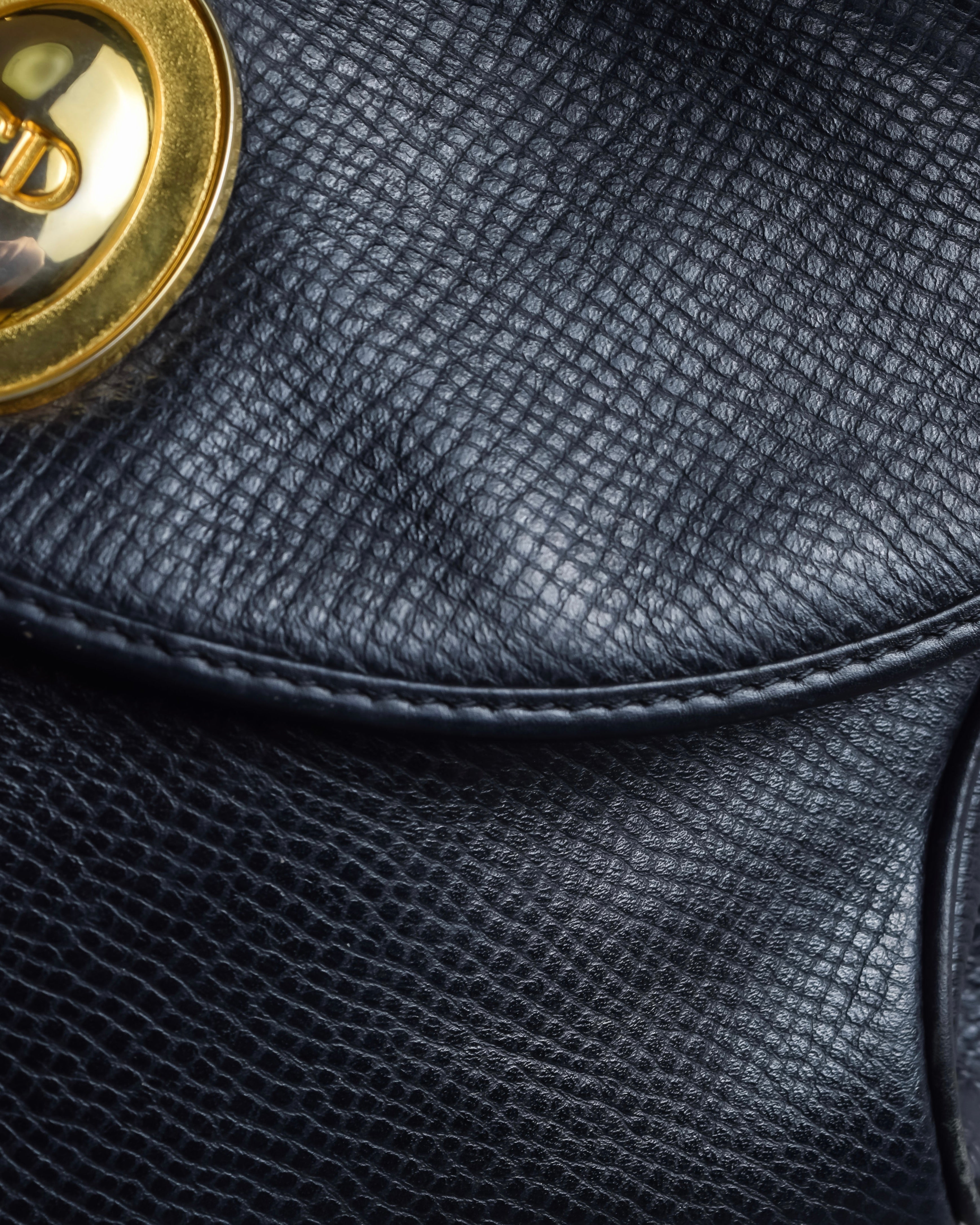 "Christian Dior" Vintage logo design leather hand bag