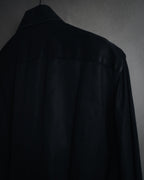 "GUCCI" 2008-2010 Herringbone wide collar dress shirt