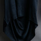 "ISSEY MIYAKE" Open back design pullover and easy pants 
silk fabric set up