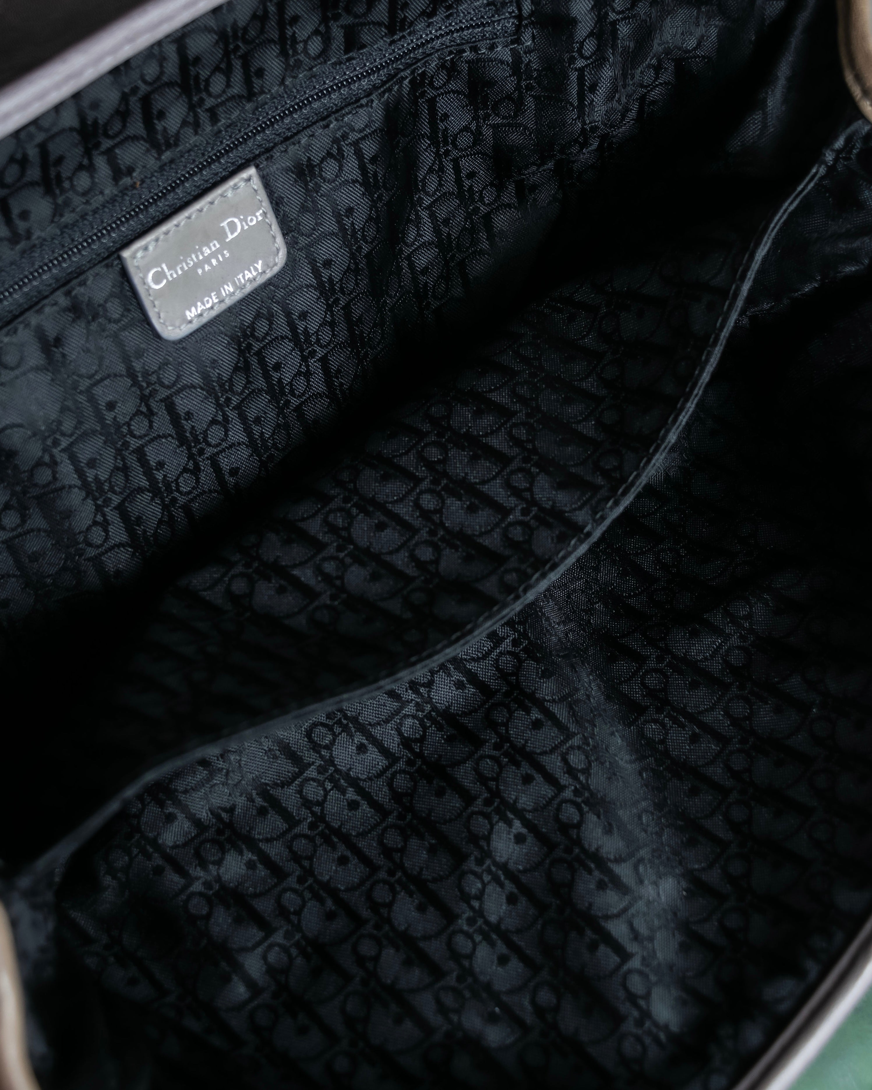 "Christian Dior" John Galliano period Gathering design leather hand bag