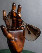 "GUCCI" Teardrop frame smoking lens sunglasses