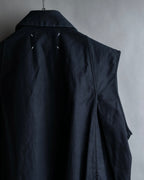 "MAISON MARGIELA" 13SS Panel design sleeveless black shirt