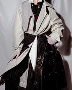 "LOEWE" Beautiful curved lapel raglan spring coat