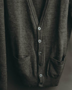 "Yves Saint Laurent" 80's-90's Relaxed wool v neck cardigan