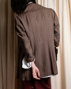 "Vintage different houndstooth pattern shawl collar jacket"