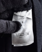 "DIOR" Edith Slimane period double high neck processing knit