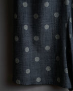 "YOHJI YAMAMOTO +NOIR" Large polka dot pattern flared skirt