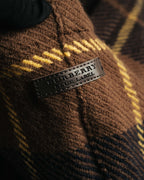 "BURBERRY BLUE LABEL" 00's-10's Checked hooded wool cape