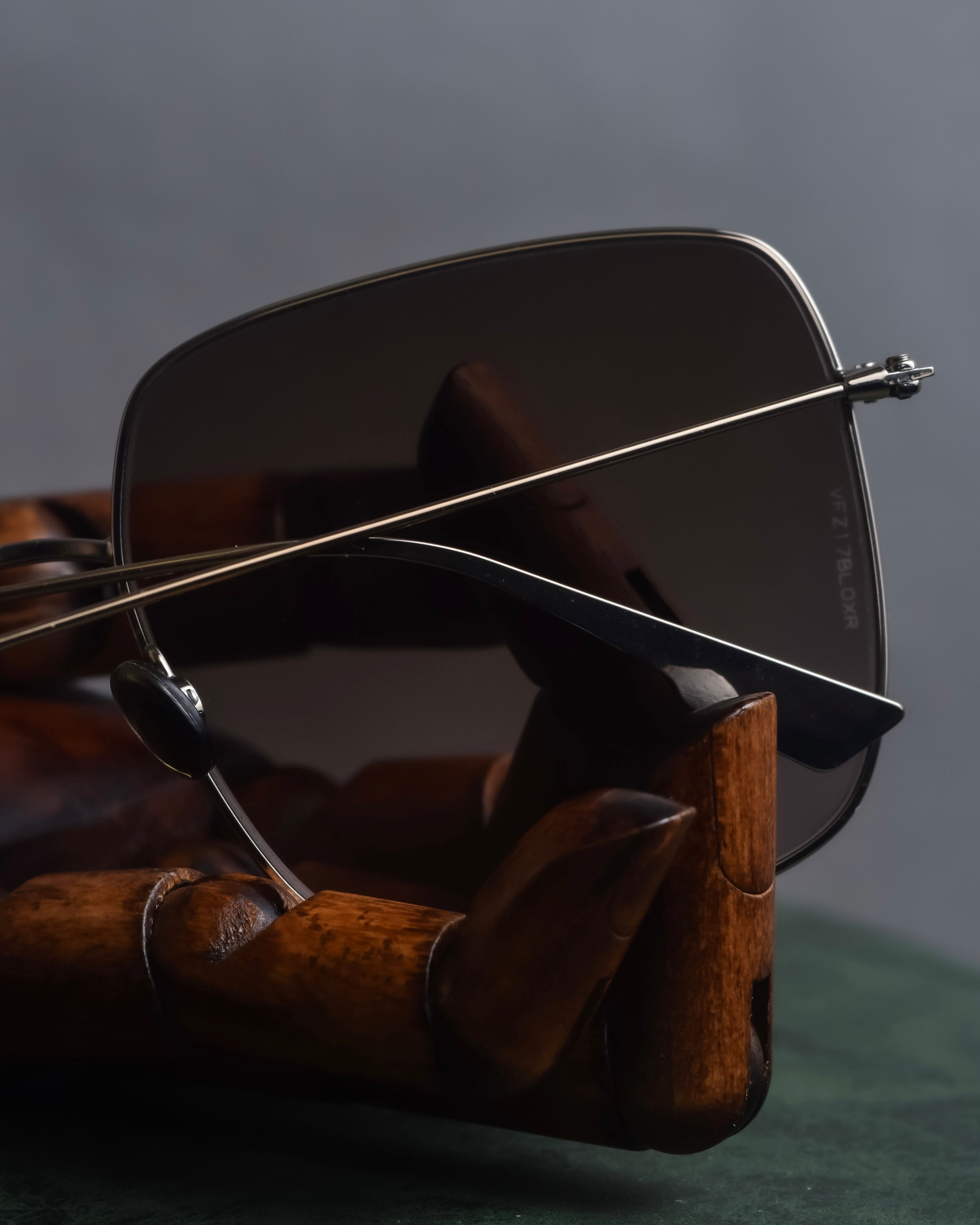 "Christian Dior" Square frame metal temple sunglasses