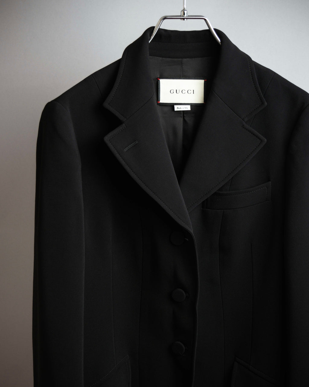 "GUCCI" Michele period stand collar modified design tailored jacket