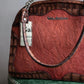 "John Galliano" Trapezoid design clasp different leather hand bag