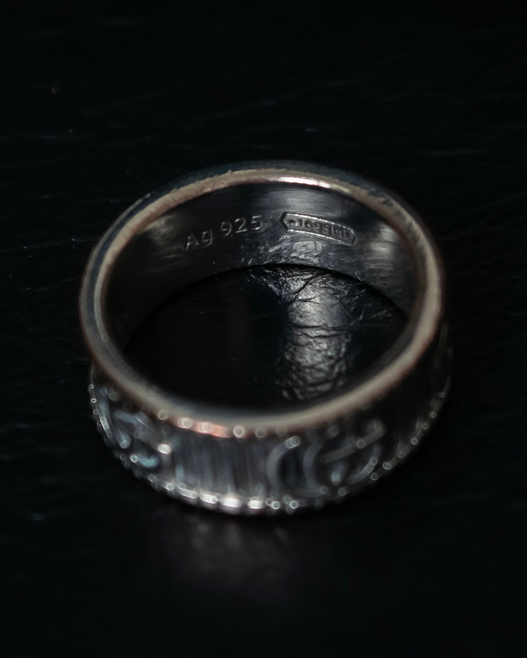 "GUCCI" GG marmont silver 925 ring