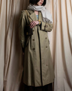 "BURBERRYS" Military detail long trench coat
