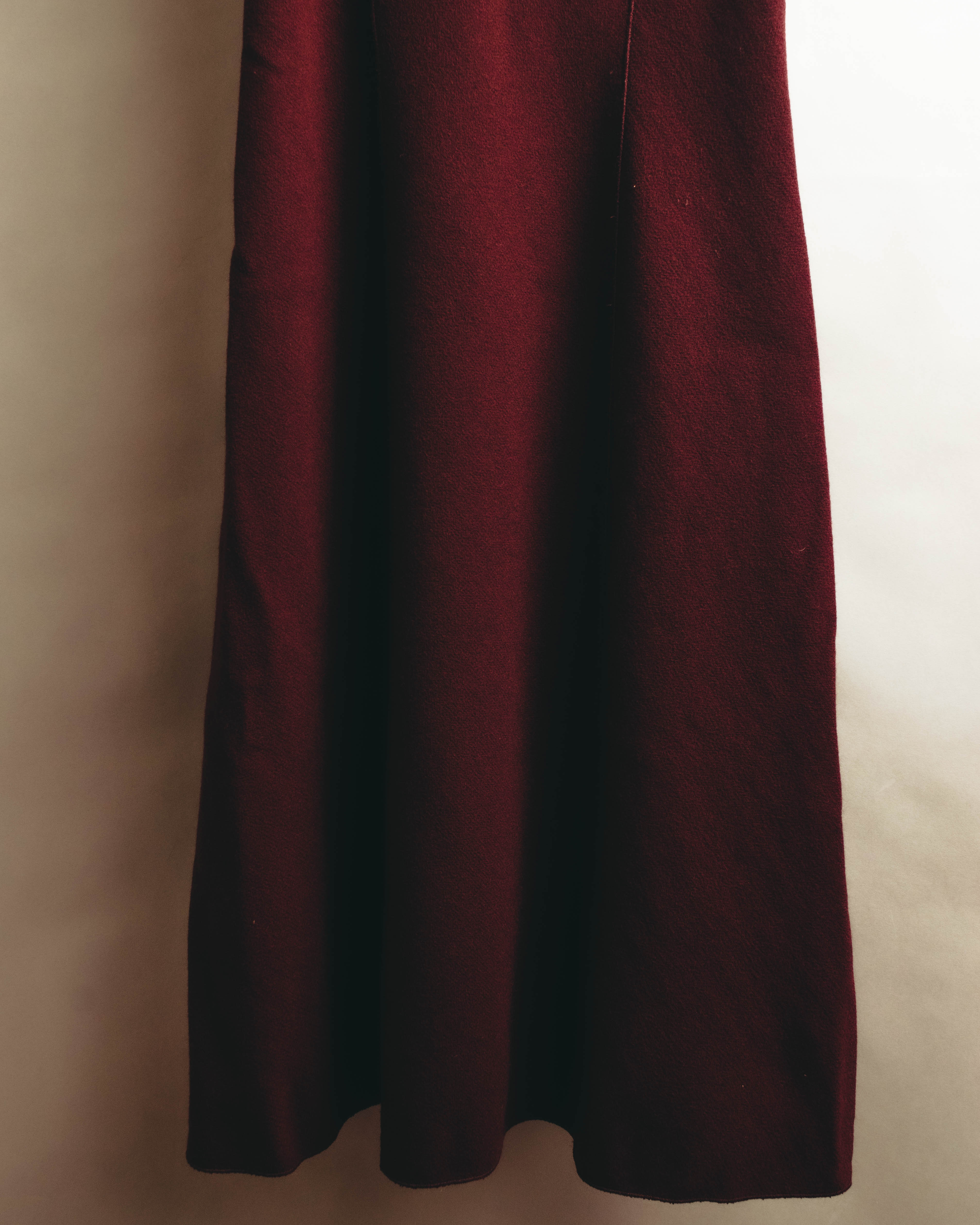 “BOTTEGA VENETA” 10’s Sculptural flutter sleeve wool dress