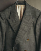 -SPECIAL- “GUCCI” 2019-2021 Glen check double-breasted wool suit