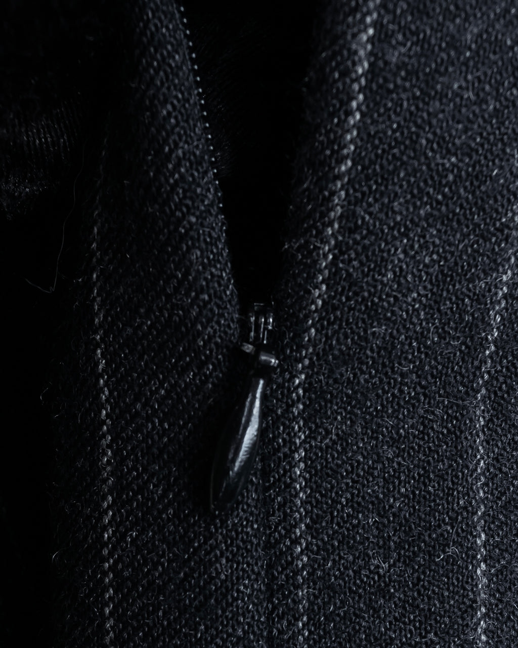 "BALENCIAGA" Side zipper design striped slacks