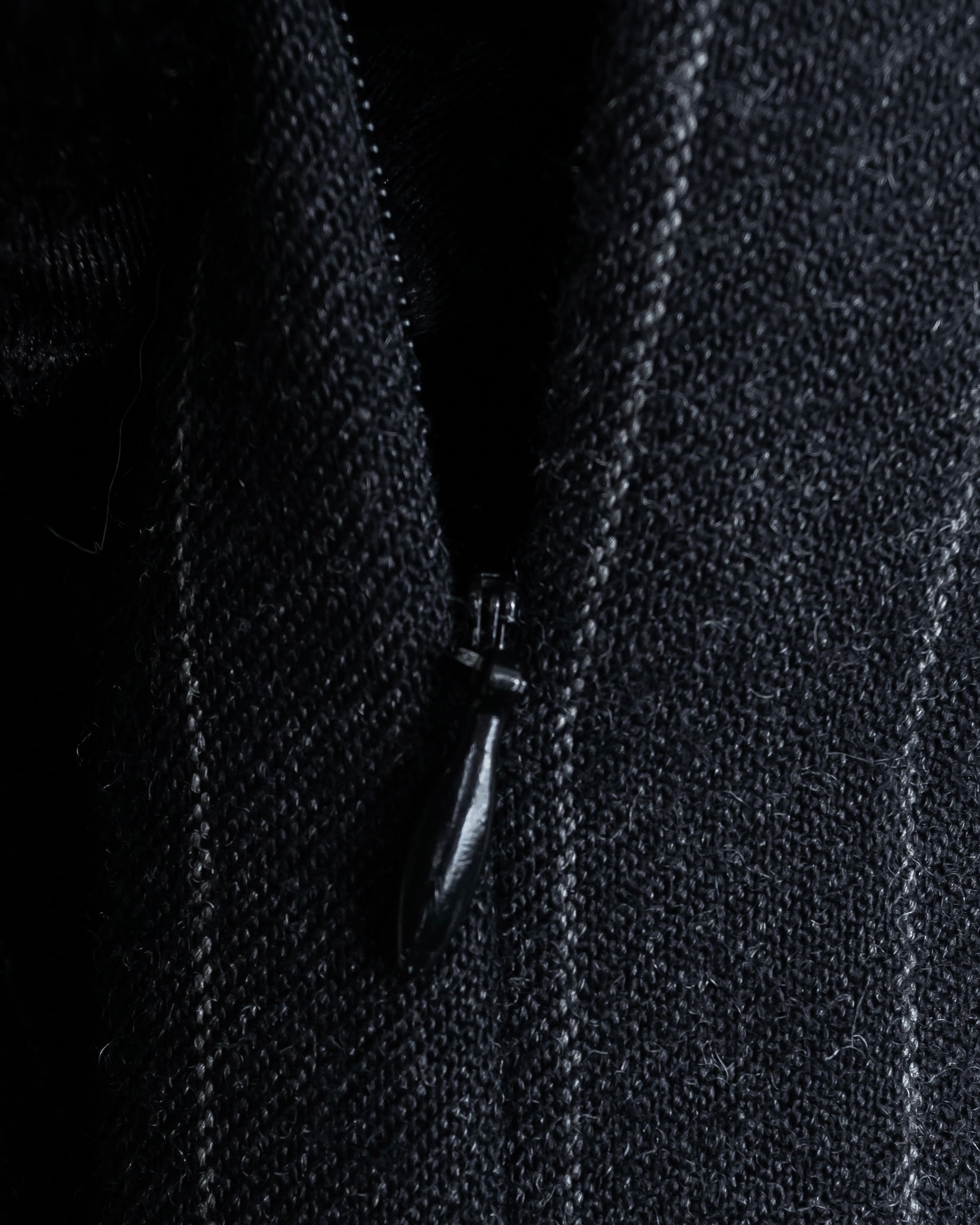 "BALENCIAGA" Side zipper design striped slacks