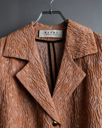 “MARNI 13SS” flower embossed attached design jacket