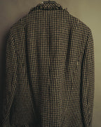 "BURBERRY LONDON" 00's-10's Fringed tweed blazer