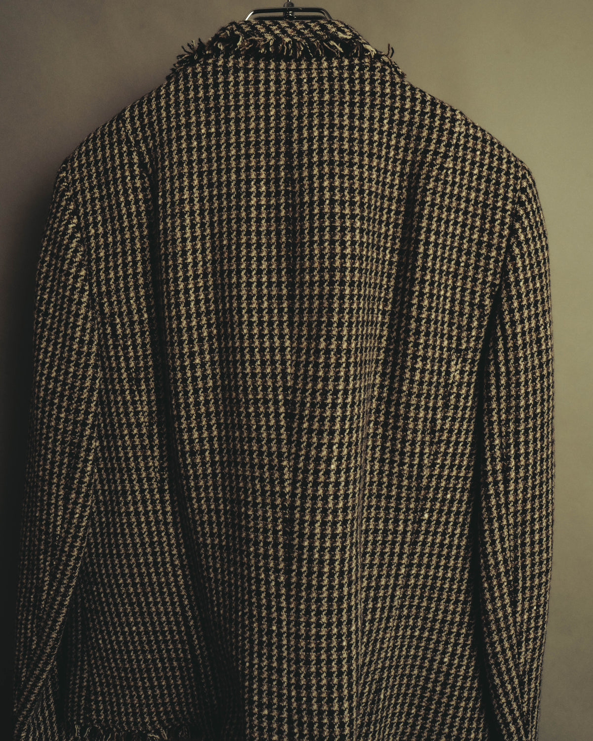 "BURBERRY LONDON" 00's-10's Fringed tweed blazer