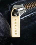 "CELINE" Gold buckle design large shoe bag shoulder bag