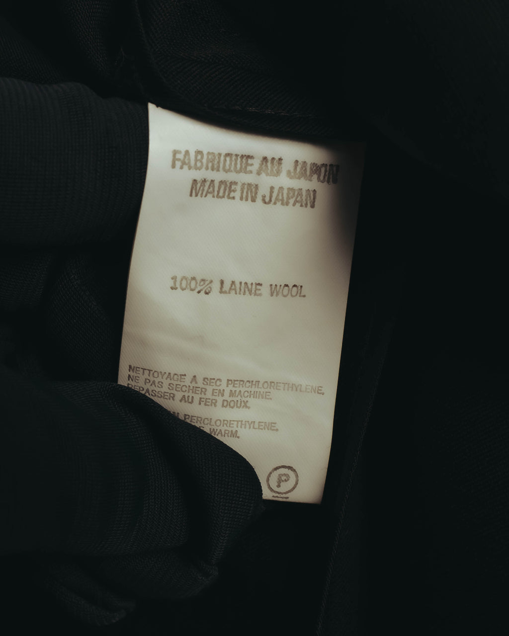 –SPECIAL– "Yohji Yamamoto" 98AW Sculptural asymmetric draped wool jacket