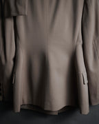 –SPECIAL– “Jean Paul GAULTIER FEMME” 90’s-00’s sculptural scarf collar tailored jacket