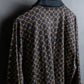 "Christian Dior" CD & argyle pattern oversized long sleeve polo shirt