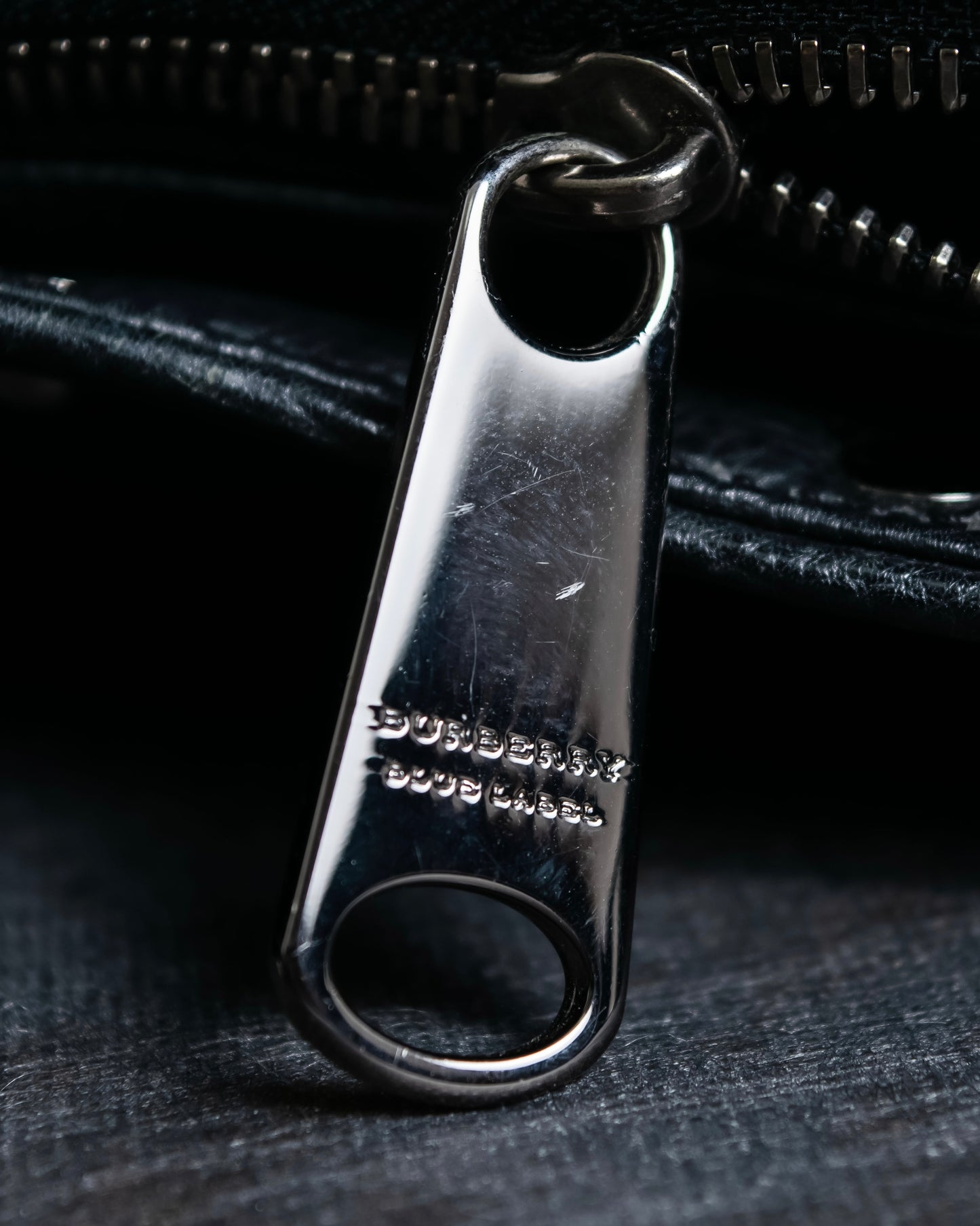 "BURBERRY" Stud design out pocket one handle bag