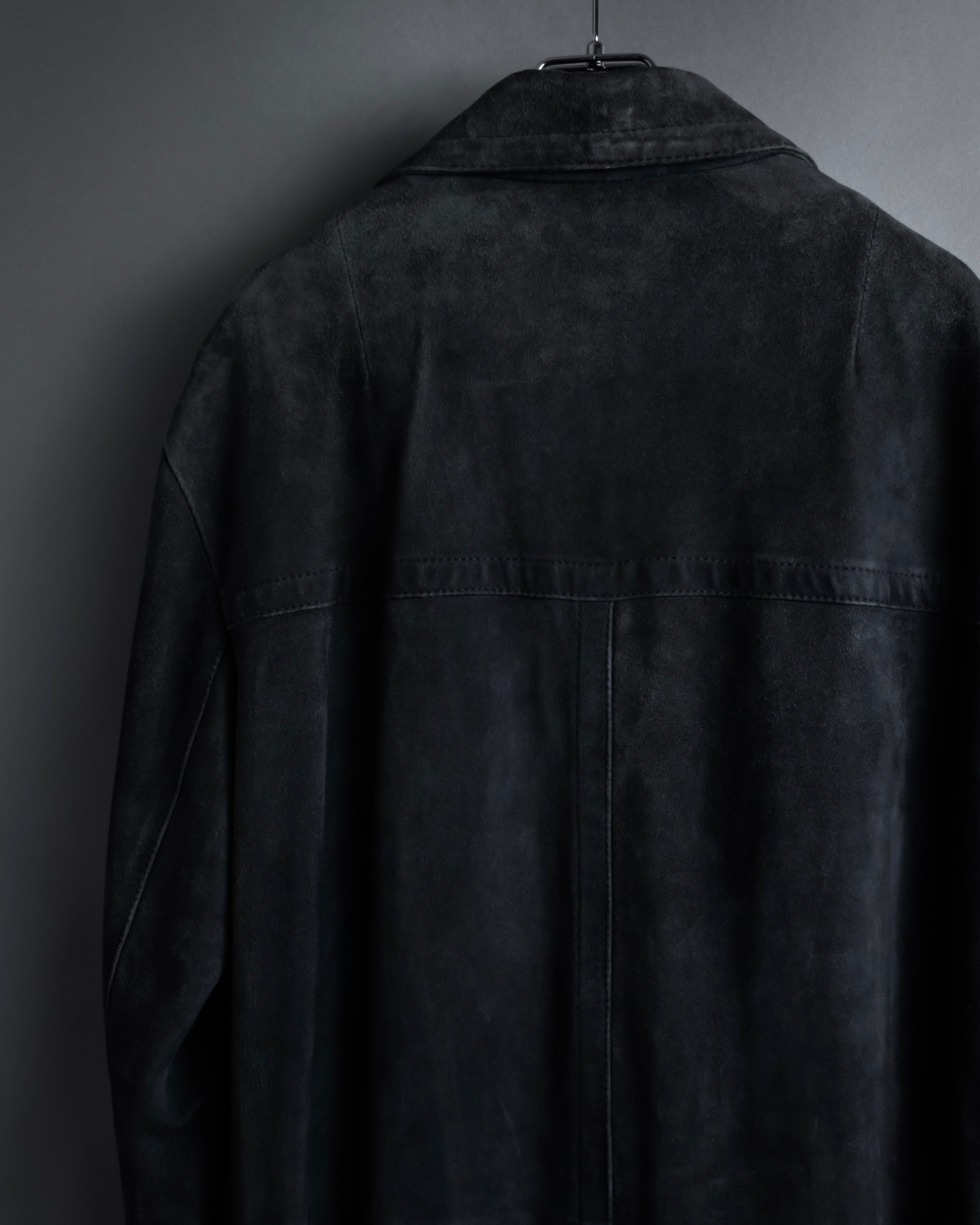 -SPECIAL- "GUCCI" 1998's-01's Tom Ford period beautiful faded suede long coat