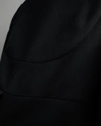 "HERMES" 90's classic detail dark blue tailored jacket